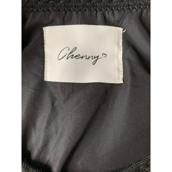 NWT Chenny S Boucle Striped Tweed Blazer Jacket Metallic Buttons RDD10665 - Picture 2 of 8